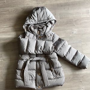 Girls coat size 10 in color gray